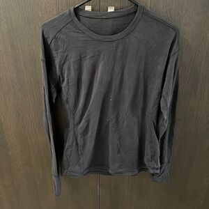 lululemon black rulu relaxed long sleeve
